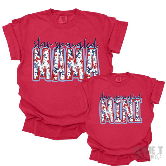 Star Spangled Mama and Mini-Lovie T Designs