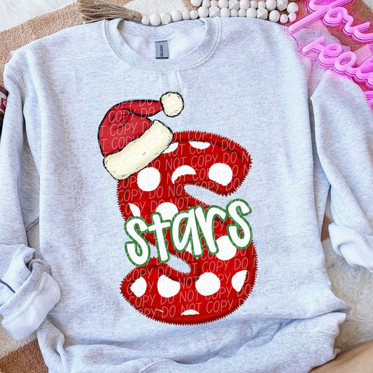 Stars Christmas Mascots-[DTF Transfer]-Lovie T Designs