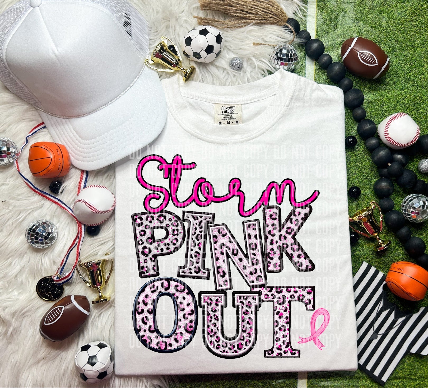 Storm Pink Out Animal Print Mascot-Lovie T Designs