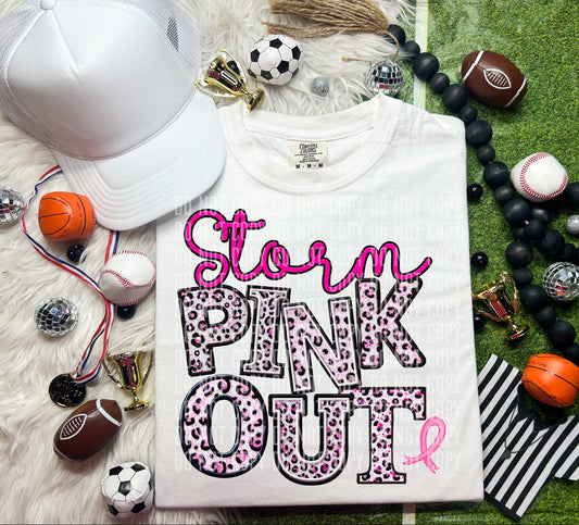 Storm Pink Out Animal Print Mascot-Lovie T Designs