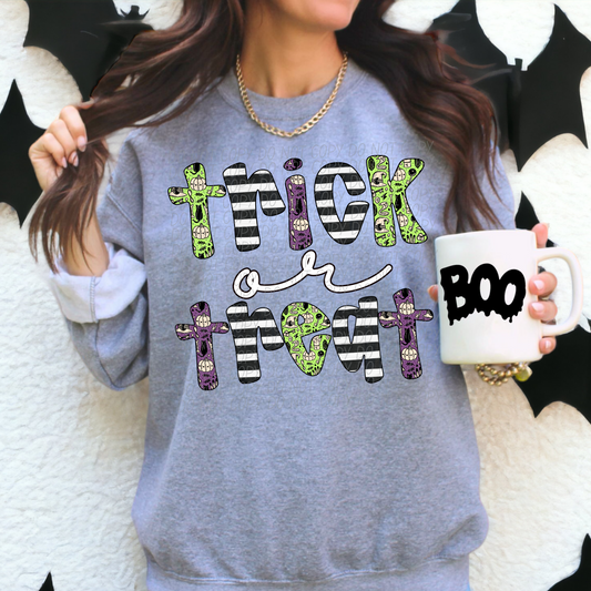 Stripes Trick Or Treat-Lovie T Designs