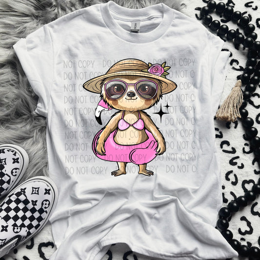 Summer Sloth-Lovie T Designs