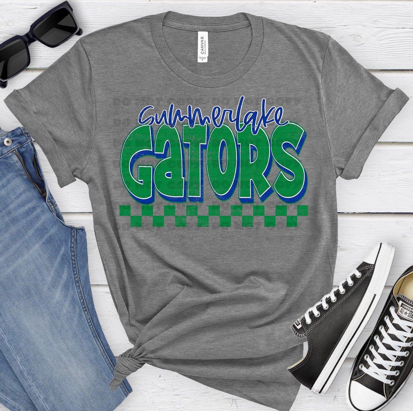 Summerlake Gators Green Royal Grunge-Lovie T Designs