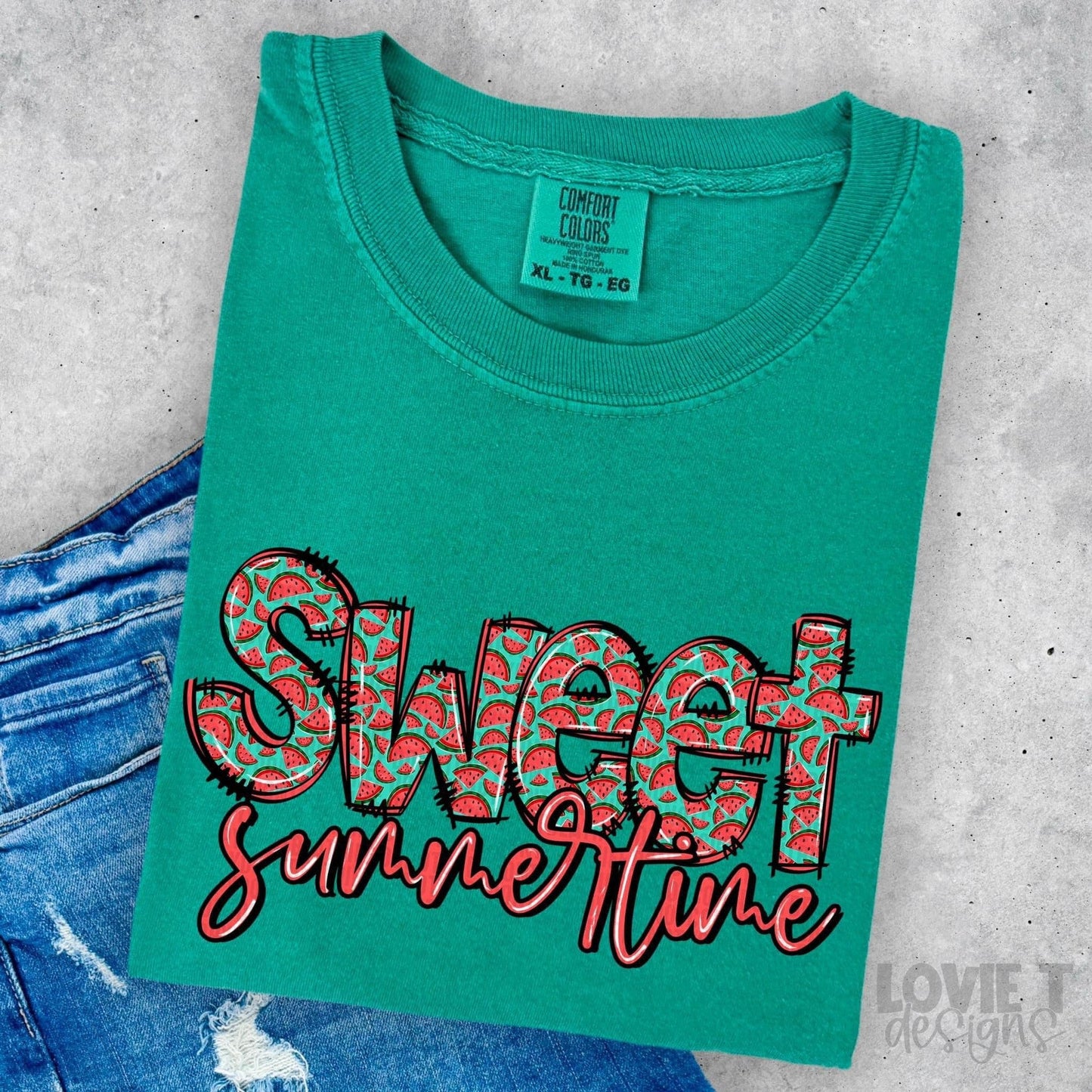 Sweet Summertime Green-Lovie T Designs