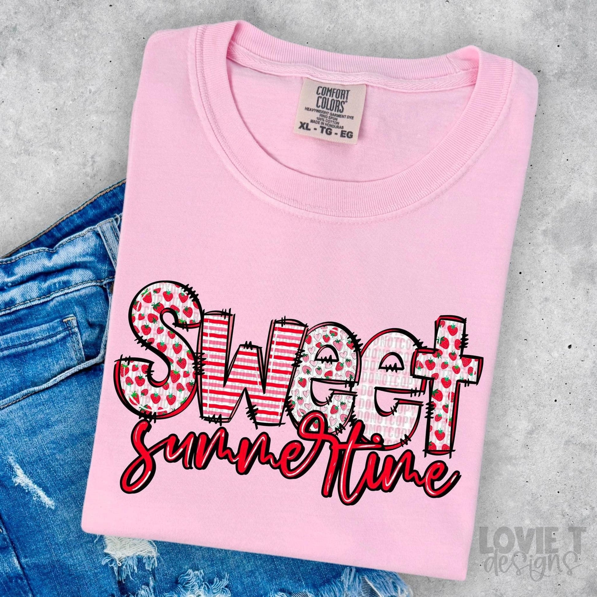 Sweet Summertime Pink-Lovie T Designs