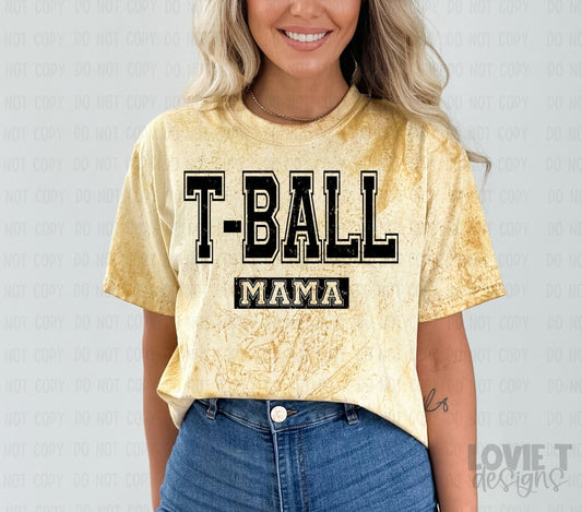 T-Ball Mama Distressed-Lovie T Designs