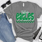 Tatum Eagles White Green Grunge-Lovie T Designs