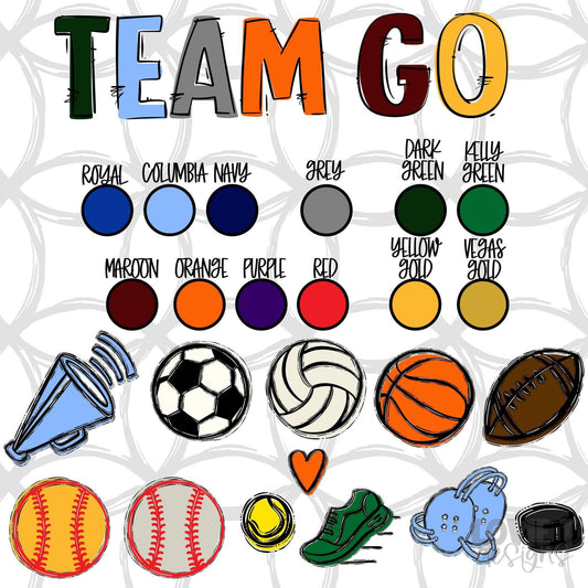 Team Go Set Sports, Paws and Hearts Customs-Lovie T Designs