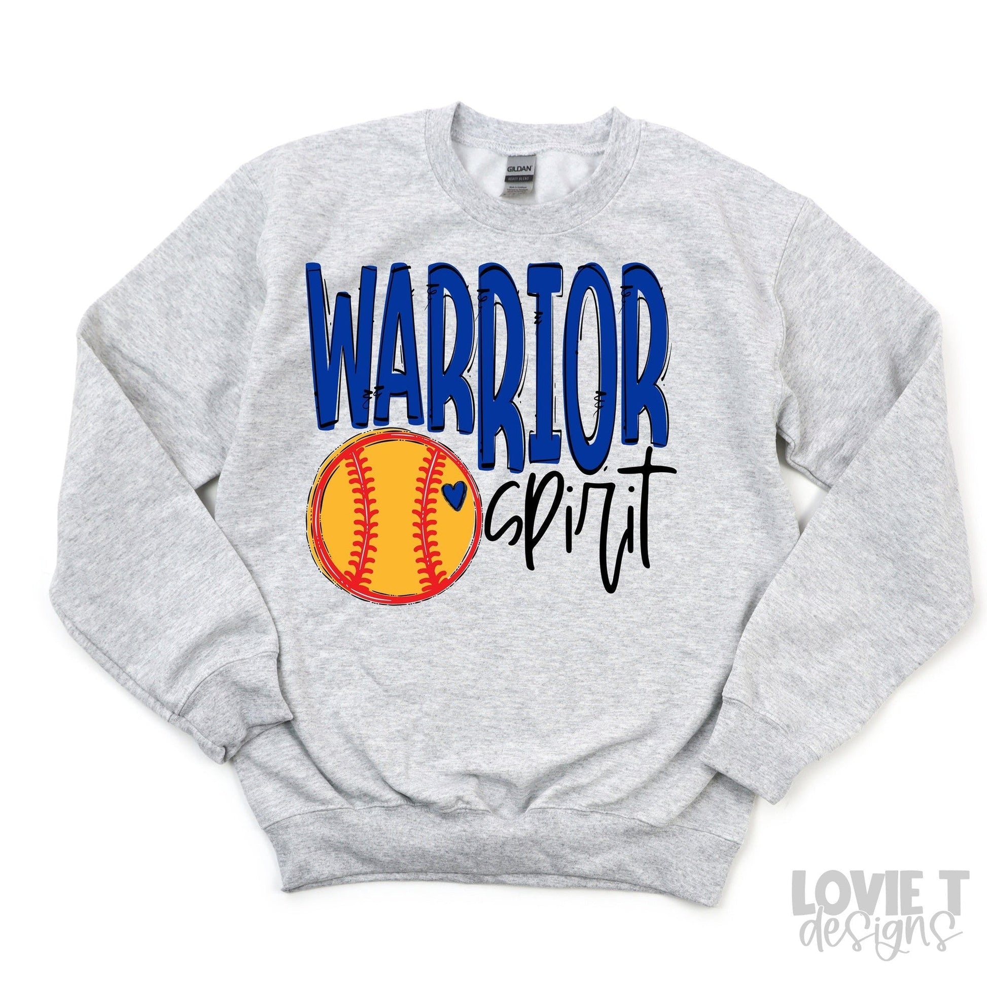 Team Go Spirit Warriors Softball Royal Blue-Lovie T Designs