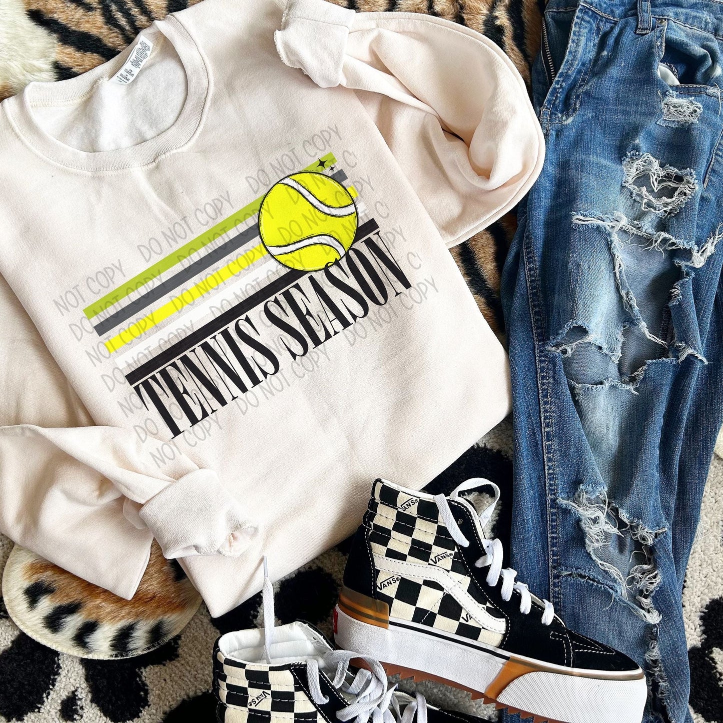 Tennis Season Stripes-Lovie T Designs