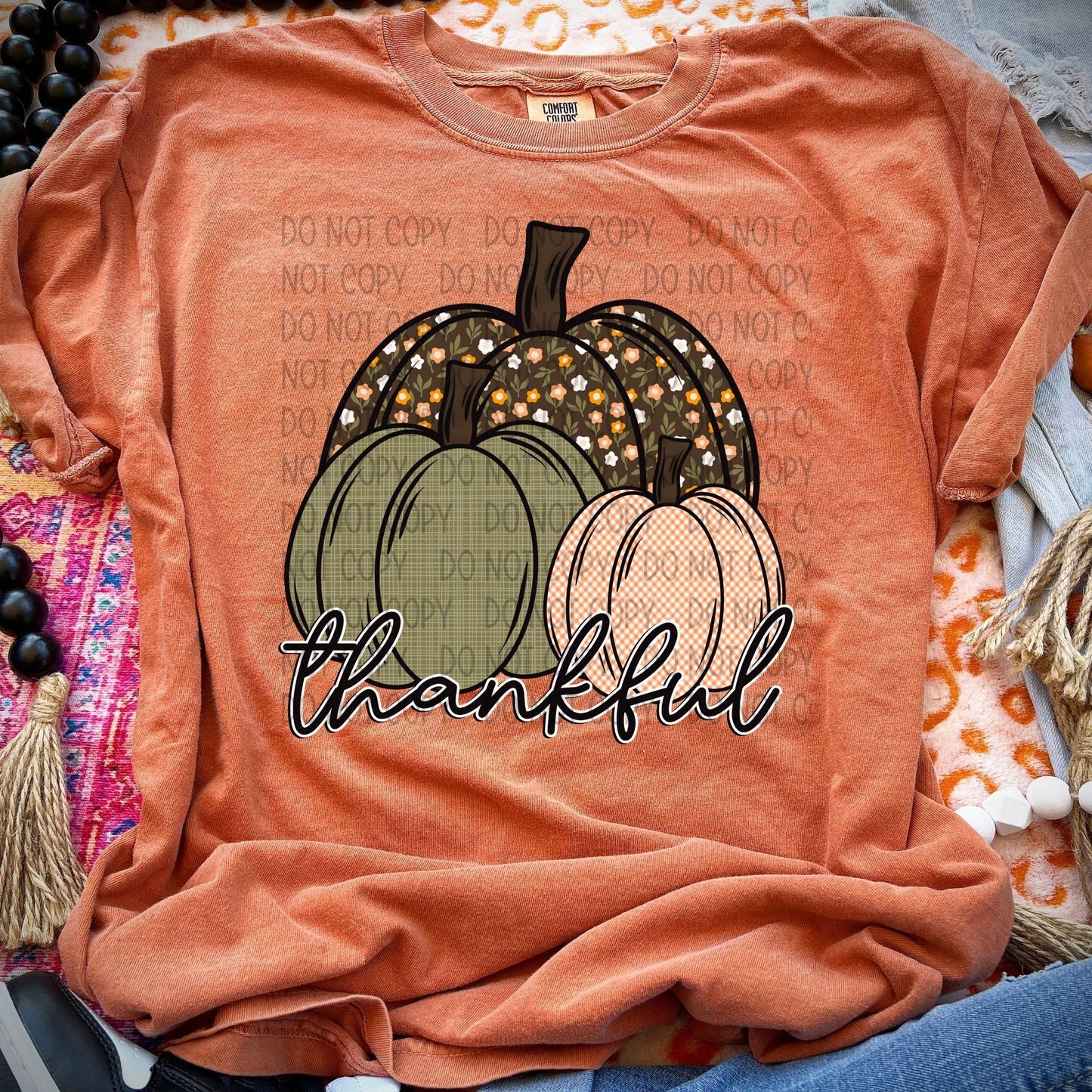 Thankful Grunge Pumpkin Trio-Lovie T Designs