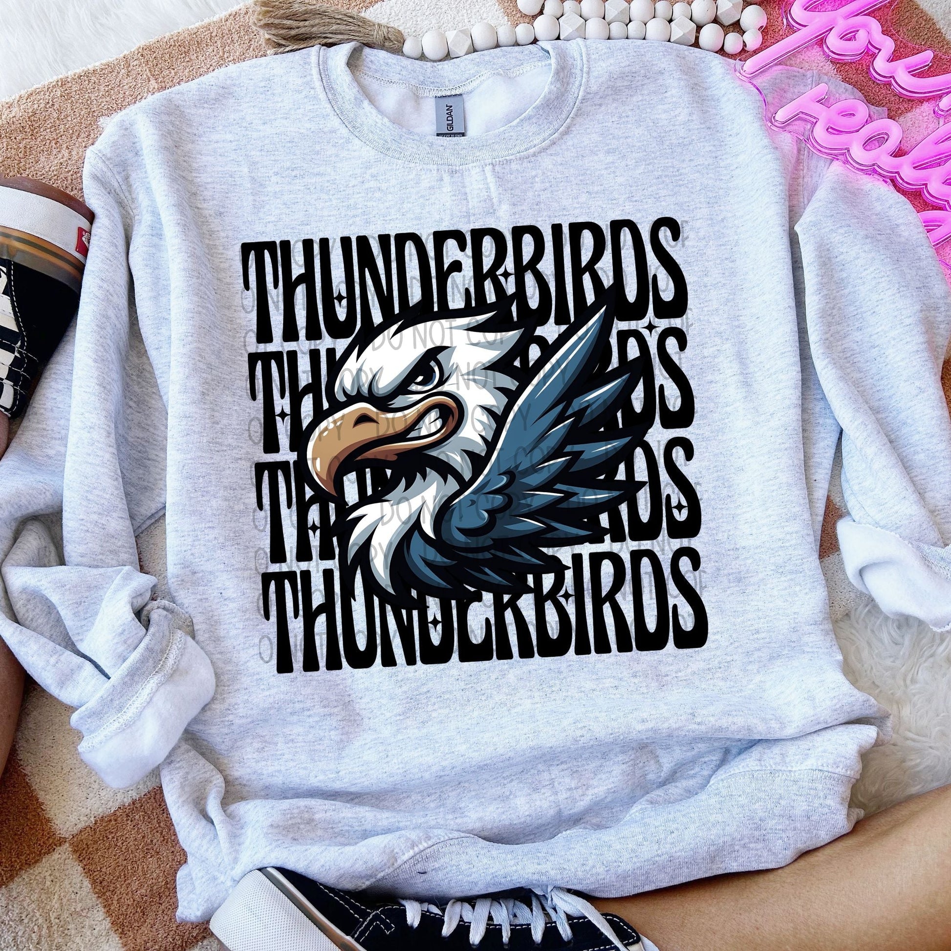 Thunderbirds Winking Mascot-Lovie T Designs