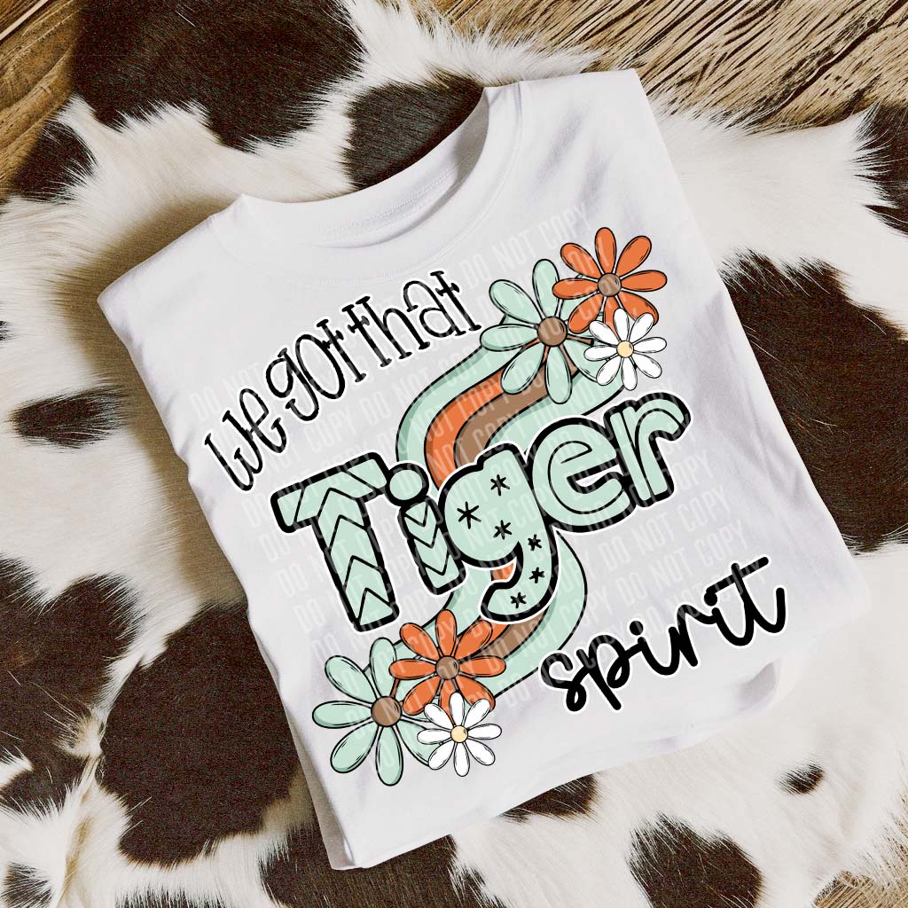 Tiger We've Got Spirit Mascots-Lovie T Designs