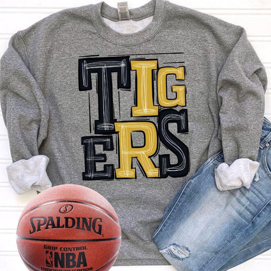 Tigers Black and Gold-Lovie T Designs