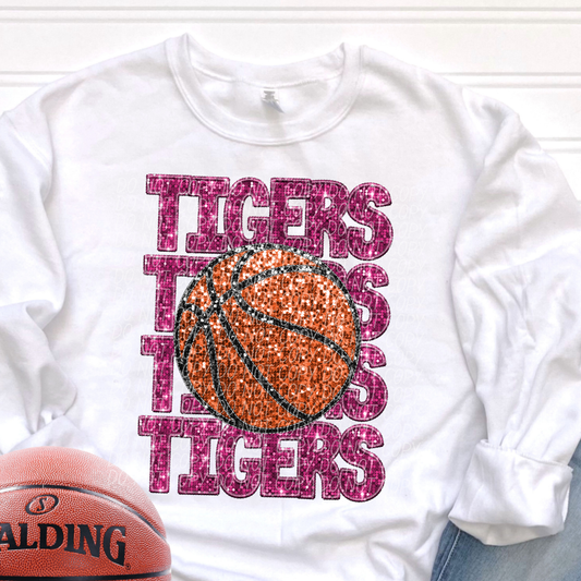 Tigers Pink-[DTF Transfer]-Lovie T Designs