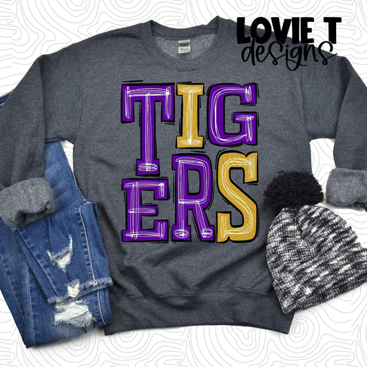Tigers Purple and Gold