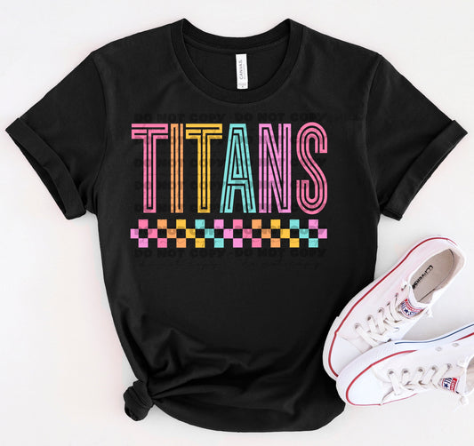 Titans Colorful Line Mascot-Lovie T Designs