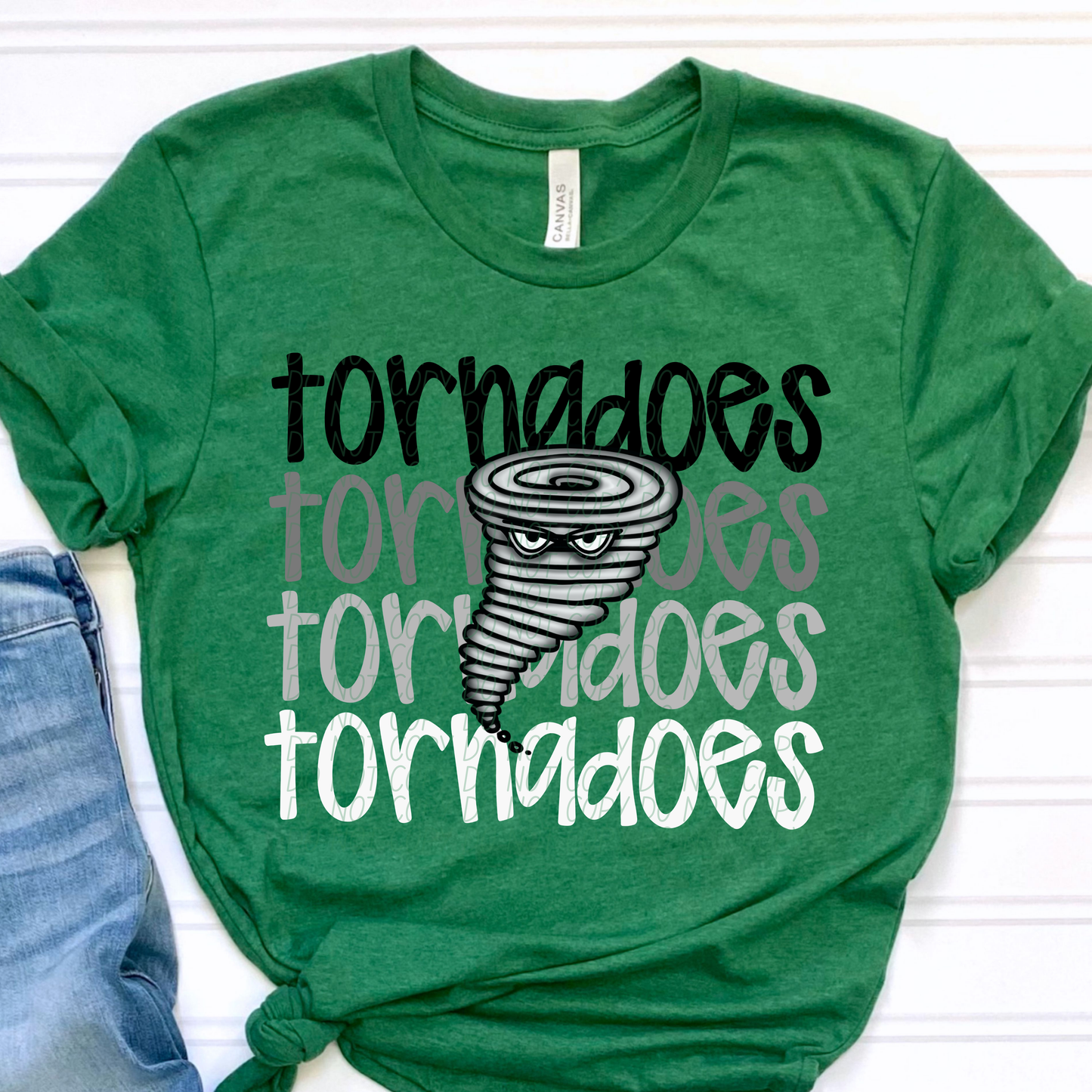 Tornadoes Monochromatic Mascots-Lovie T Designs