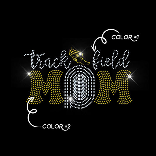 Track and Field Mom Spangle Transfer-Lovie T Designs