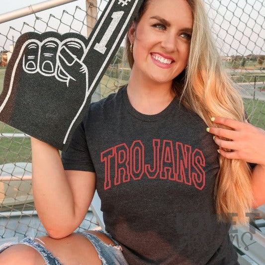Trojans Faux Embroidery