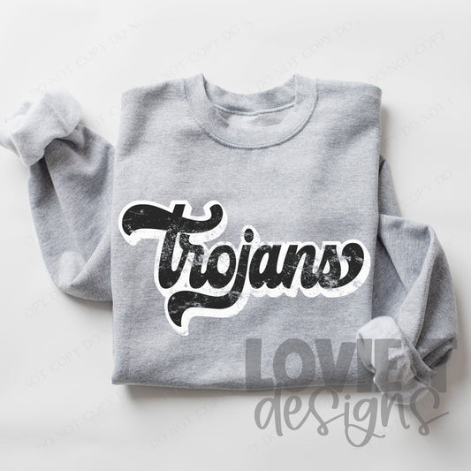 Trojans Retro Font-Lovie T Designs