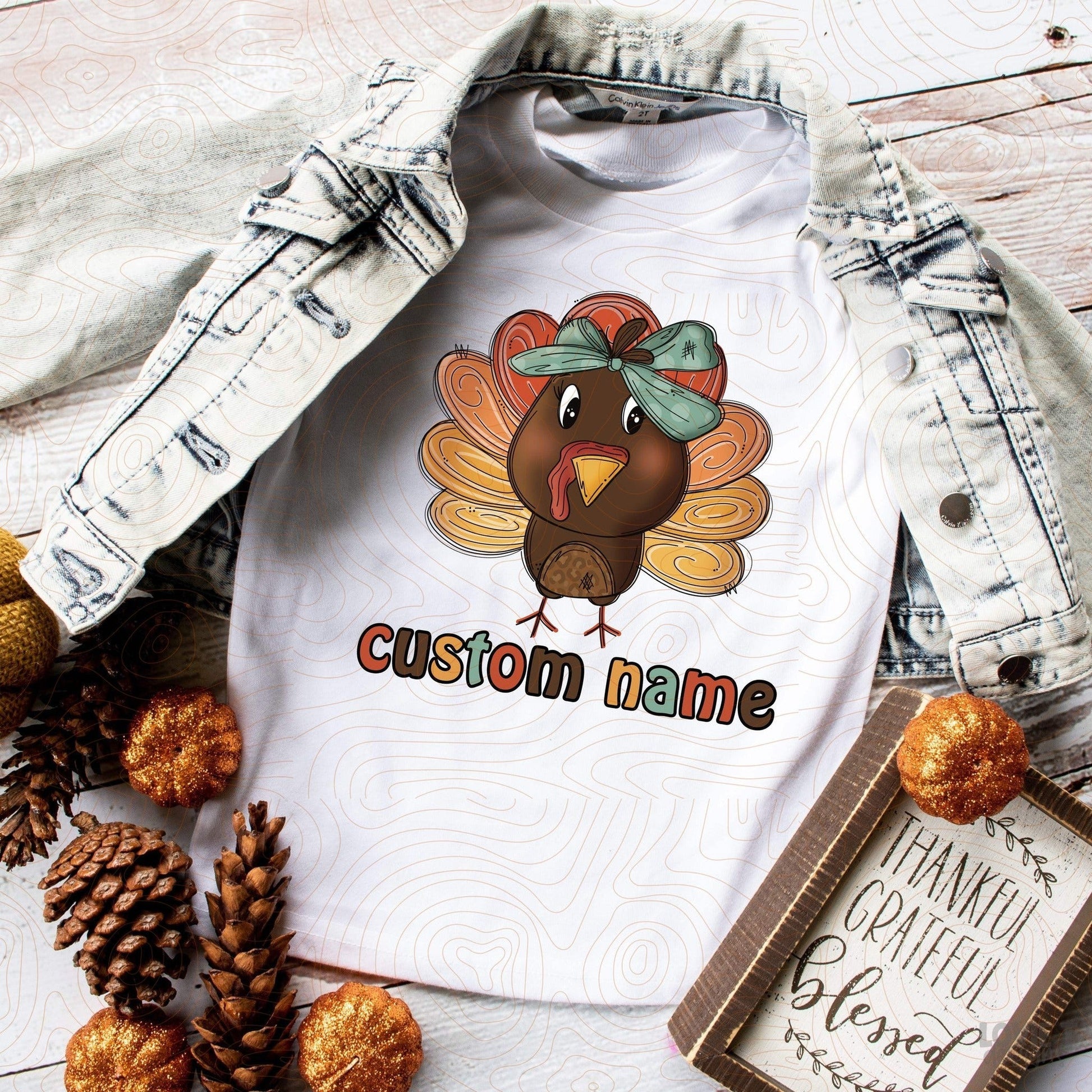 Turkey with Optional Name-Lovie T Designs