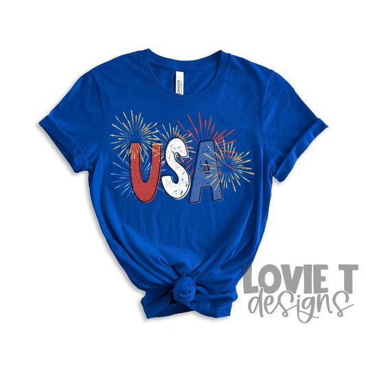 USA Fireworks-Lovie T Designs