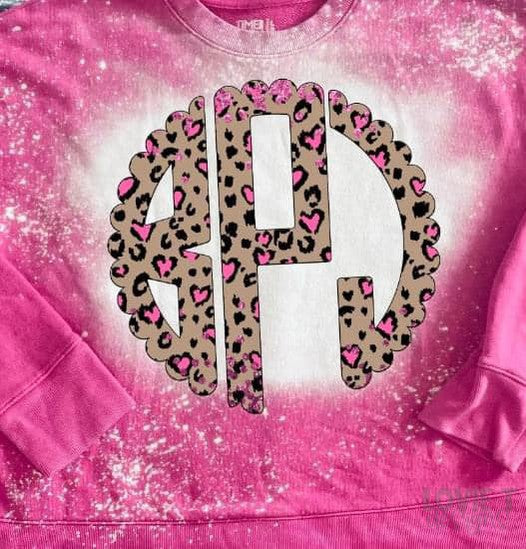 Valentine Scalloped Monogram-Lovie T Designs