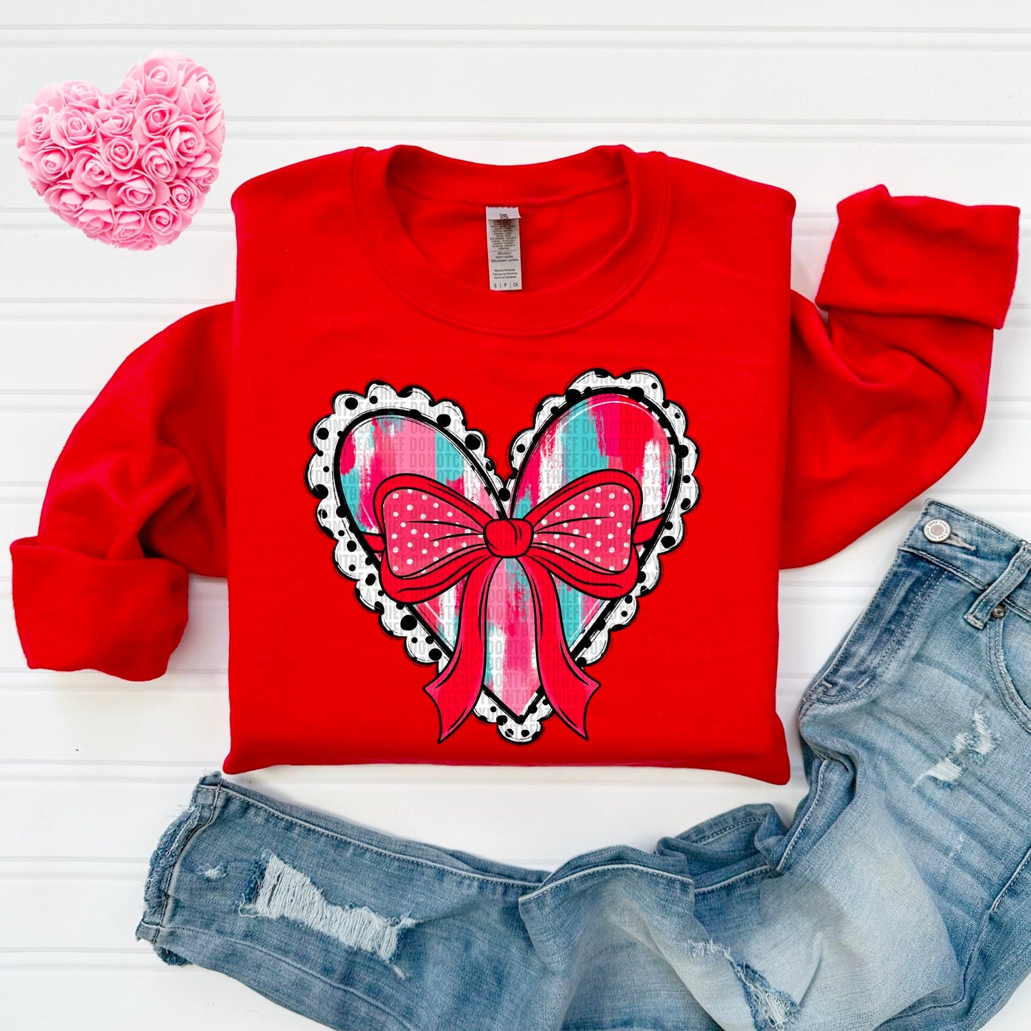 Valentines Heart-[DTF Transfer]-Lovie T Designs