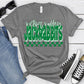 Victor Valley Jackrabbits Green White Grunge-Lovie T Designs