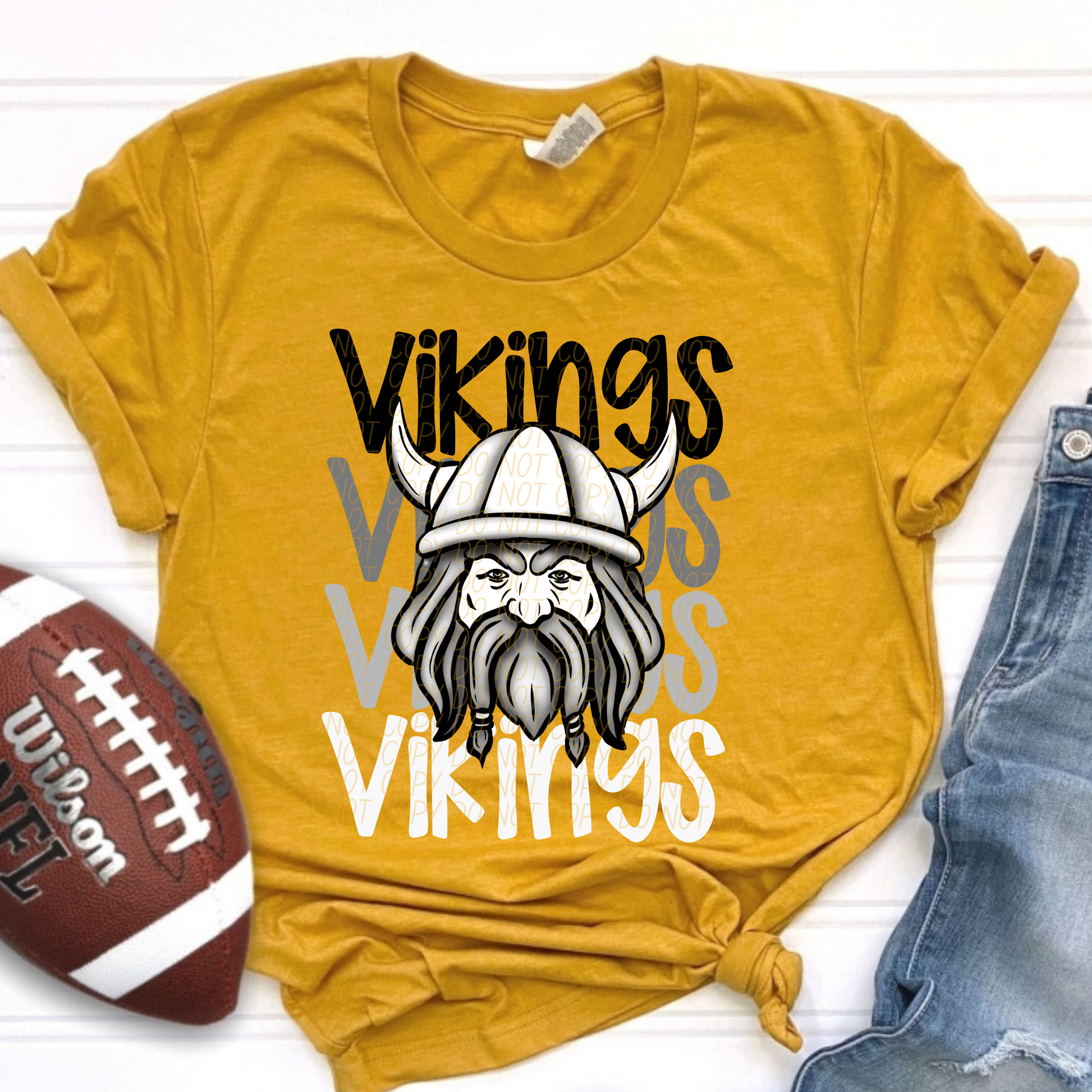 Vikings Monochromatic Mascots-Lovie T Designs