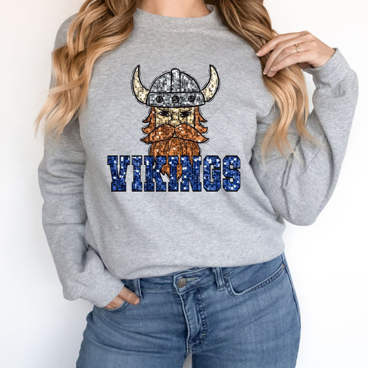 Vikings Royal Sequin-Lovie T Designs