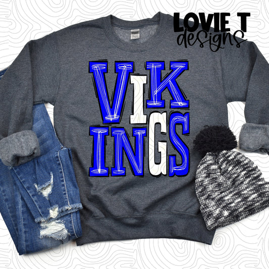 Vikings Royal White-Lovie T Designs