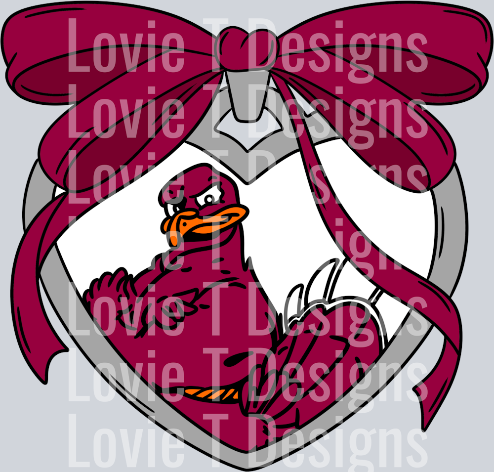 Virginia Tech Univ Locket - Lovie T Designs