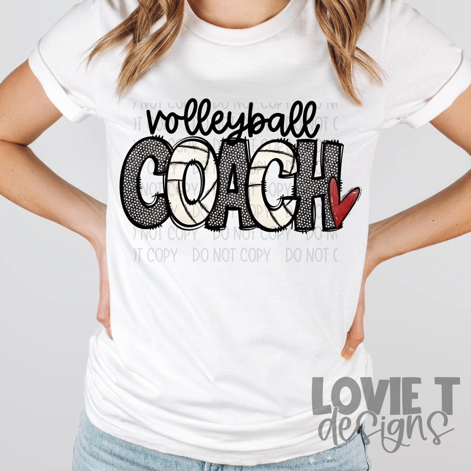 Volleyball Coach-Lovie T Designs