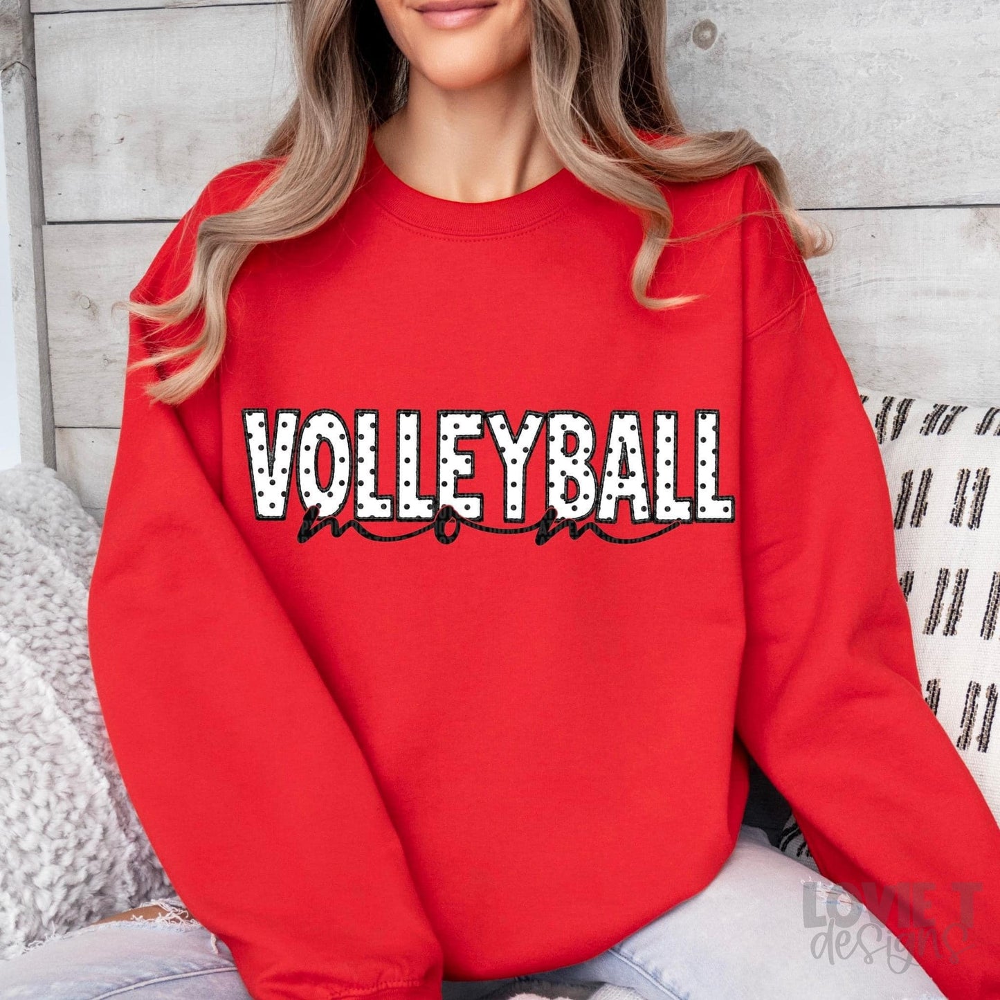 Volleyball Mom-Lovie T Designs