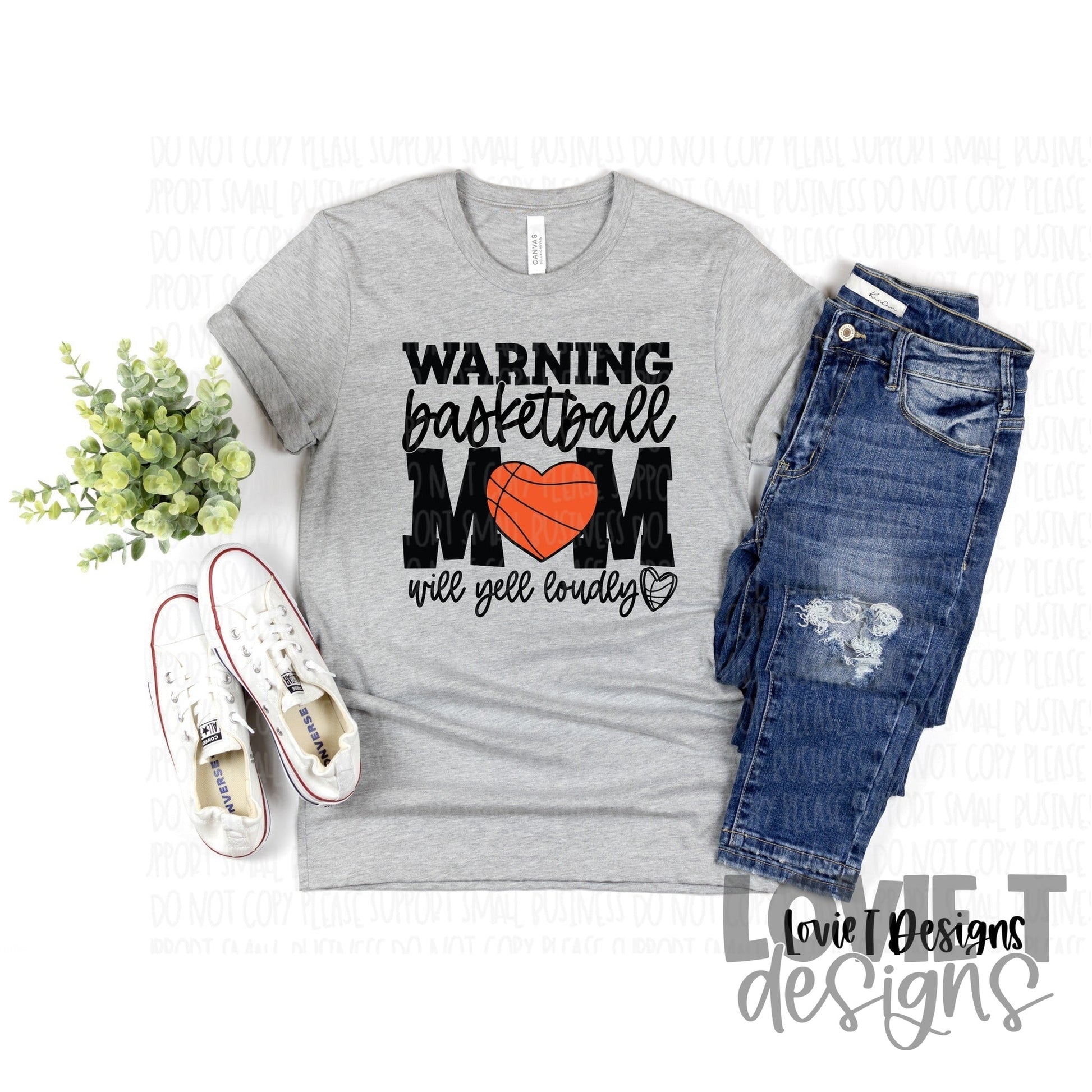 Warning Basketball Mom Will Yell Loudly-Lovie T Designs