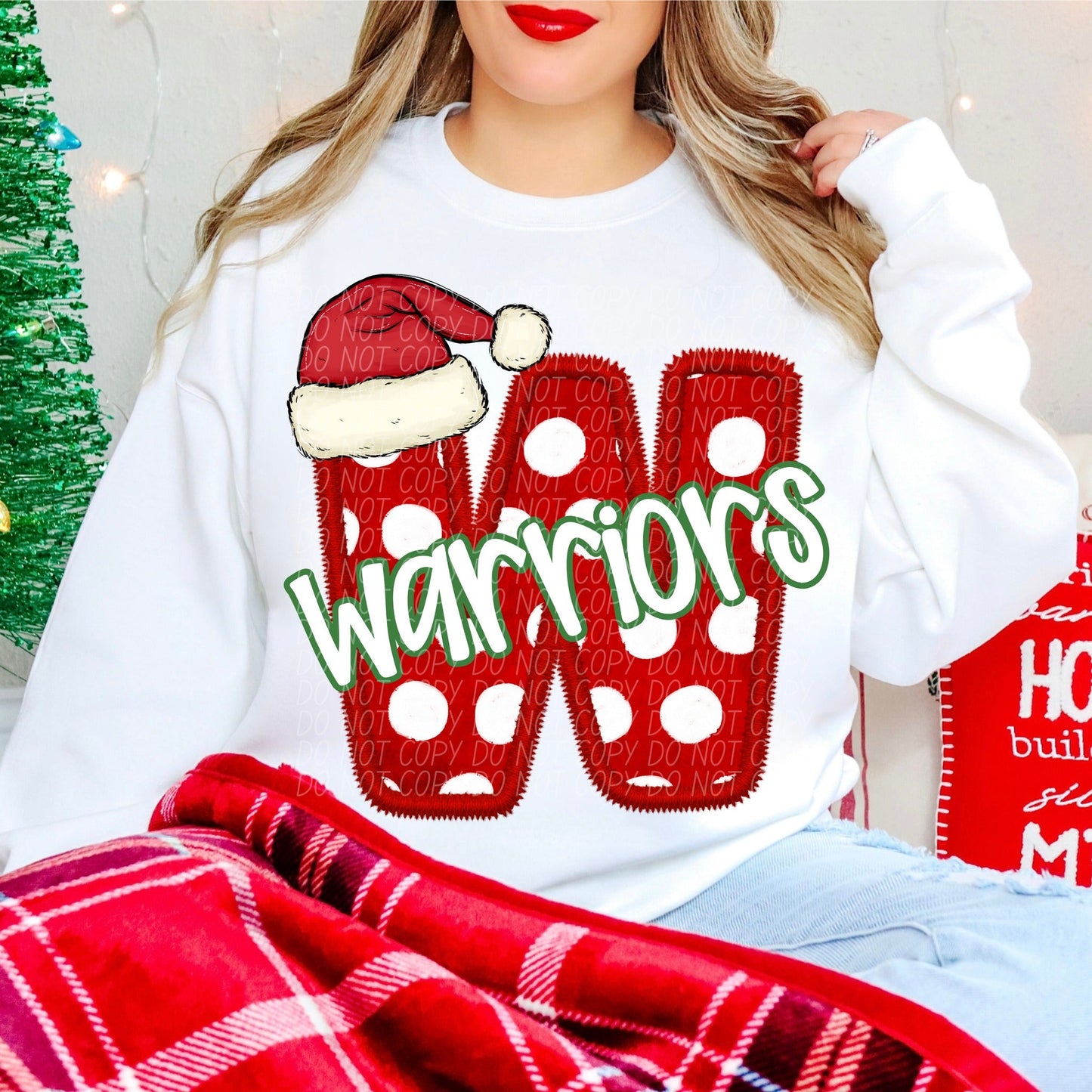 Warriors Christmas Mascots-[DTF Transfer]-Lovie T Designs