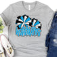 Warriors Columbia Blue Poms-Lovie T Designs