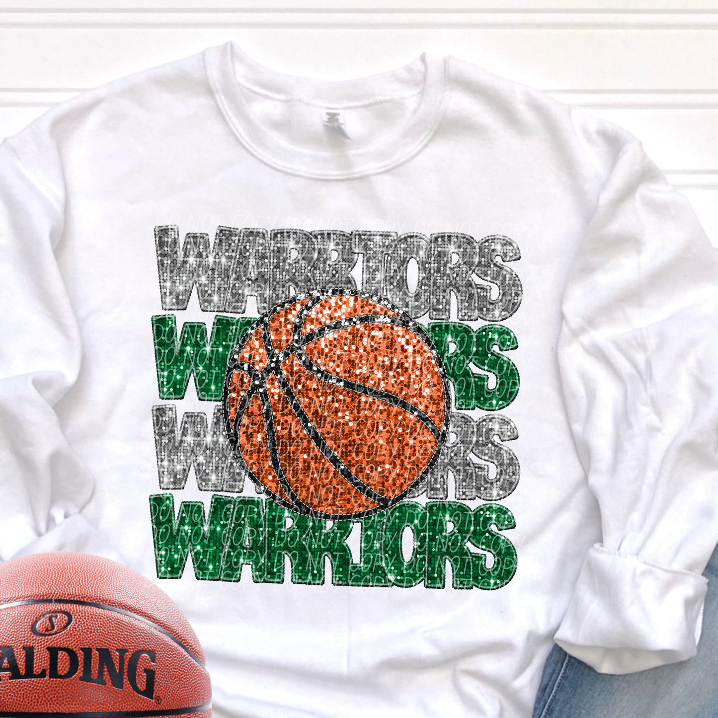 Warriors Silver Green-[DTF Transfer]-Lovie T Designs