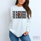 Warriors Stacked Faux Embroidery
