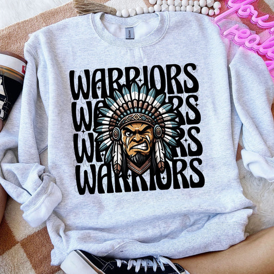 Warriors Winking Mascot-Lovie T Designs