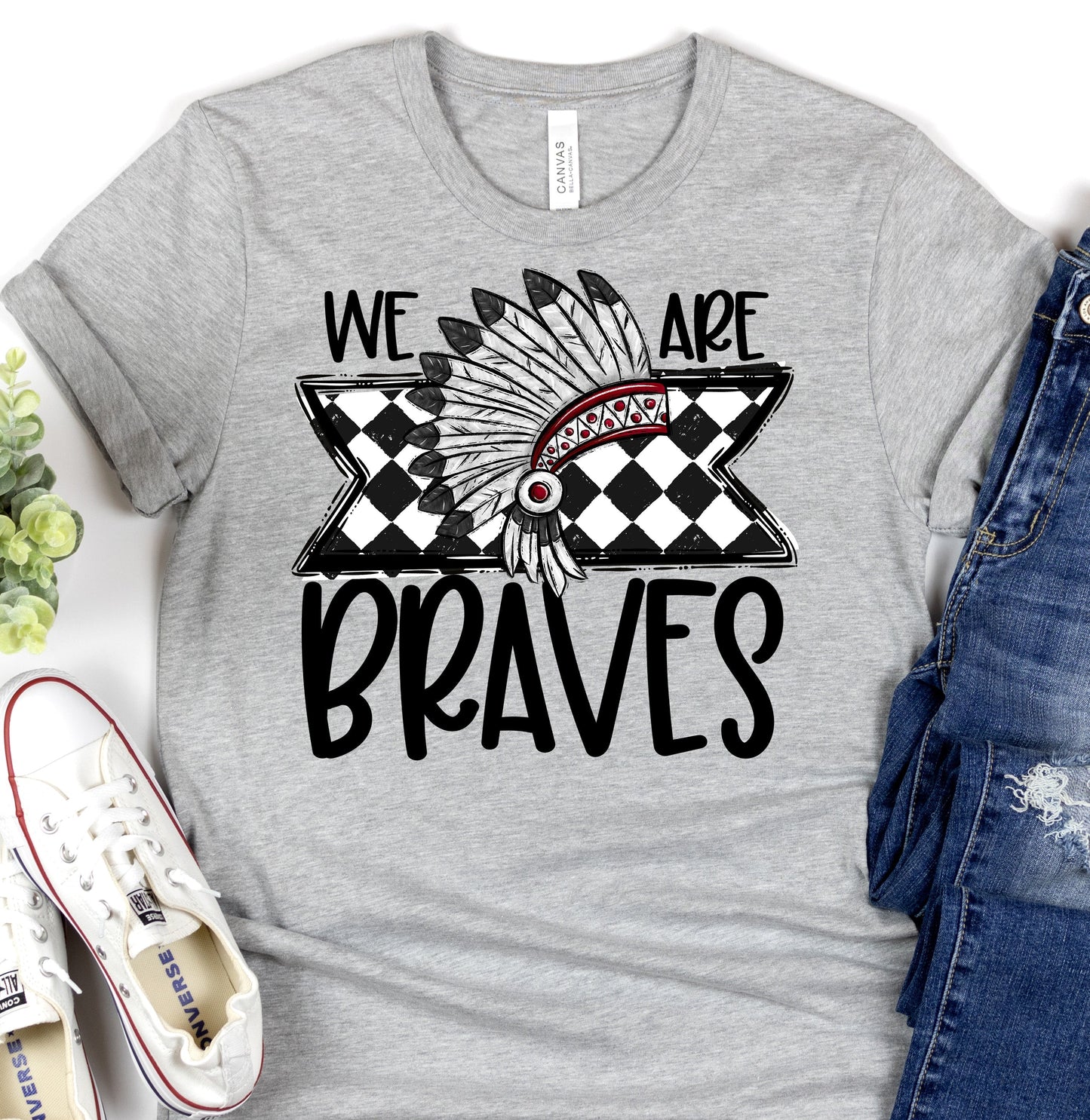 We Are BRAVES MAROON-Lovie T Designs