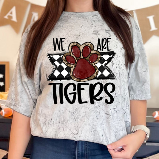 We Are Tigers Maroon Paw-Lovie T Designs