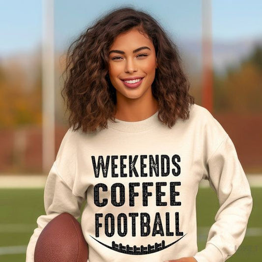 Weekends Coffee Football-Lovie T Designs