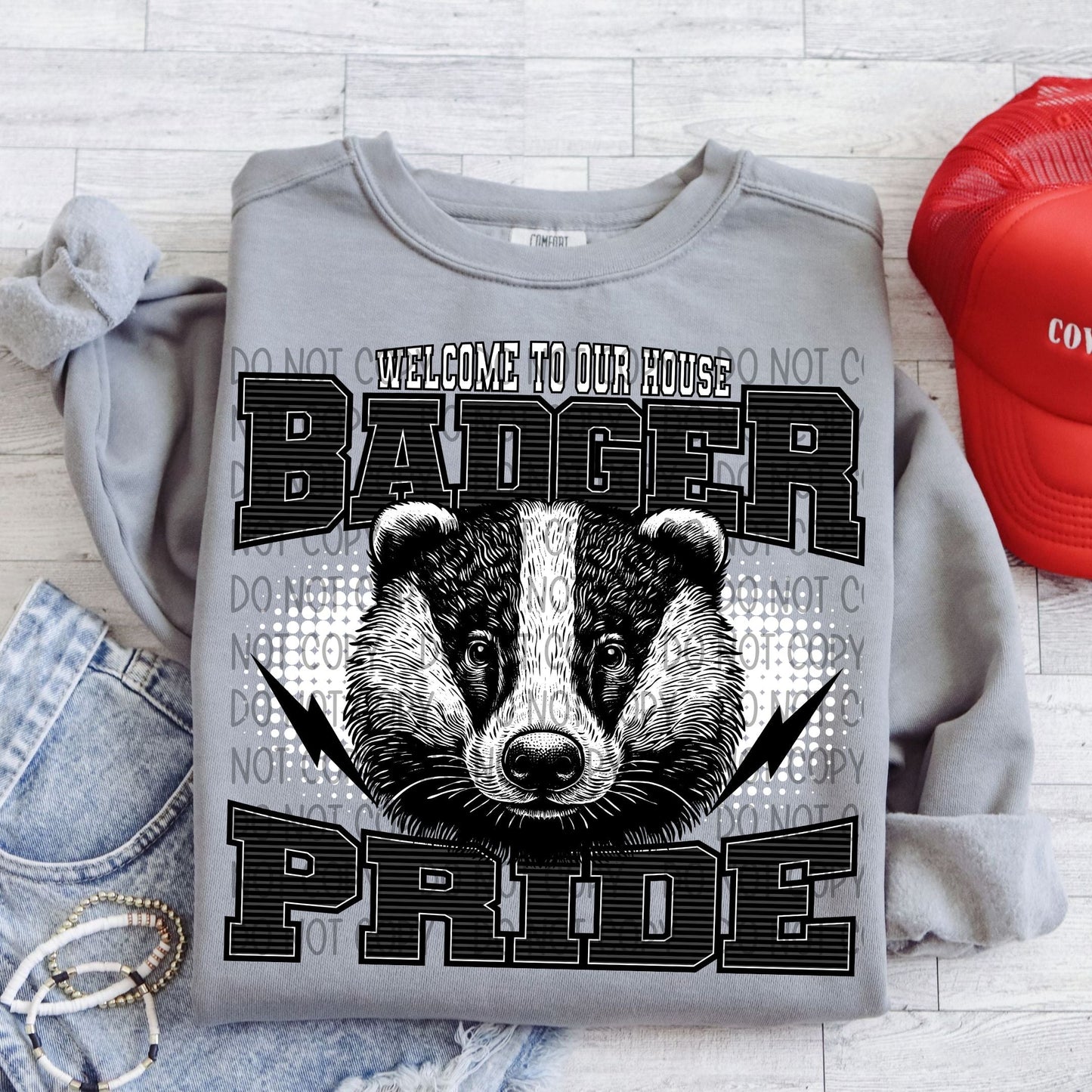 Welcome To Our House Badger Pride-Lovie T Designs