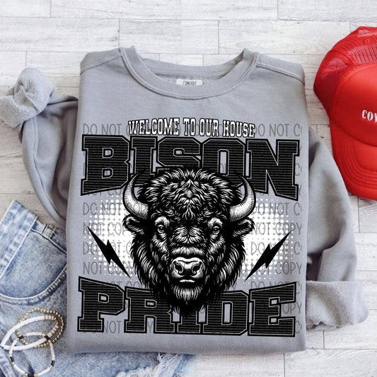 Welcome To Our House Bison Pride-Lovie T Designs