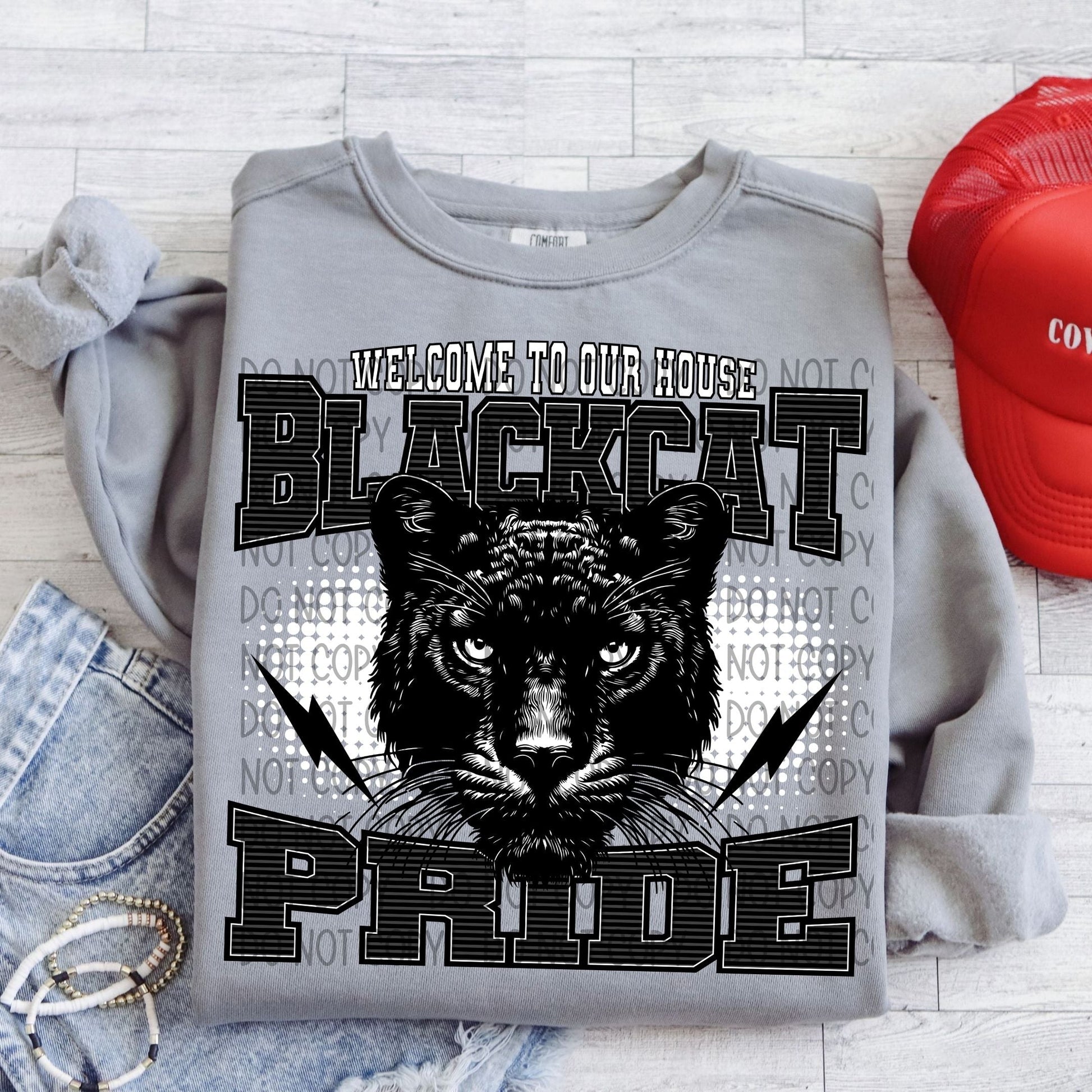 Welcome To Our House Black Cat Pride-Lovie T Designs