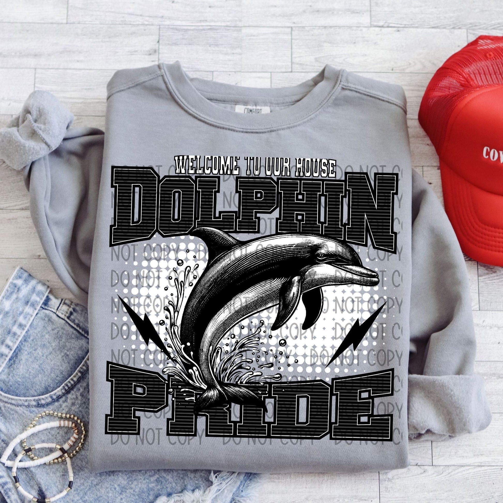 Welcome To Our House Dolphin Pride-Lovie T Designs