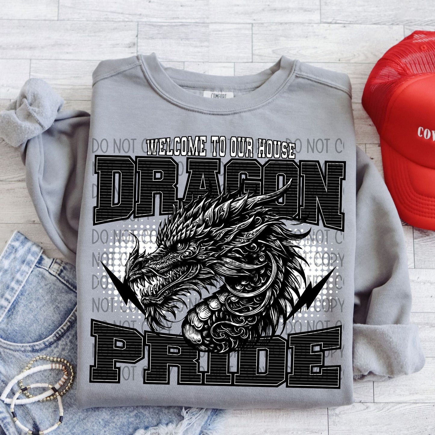 Welcome To Our House Dragon Pride-Lovie T Designs